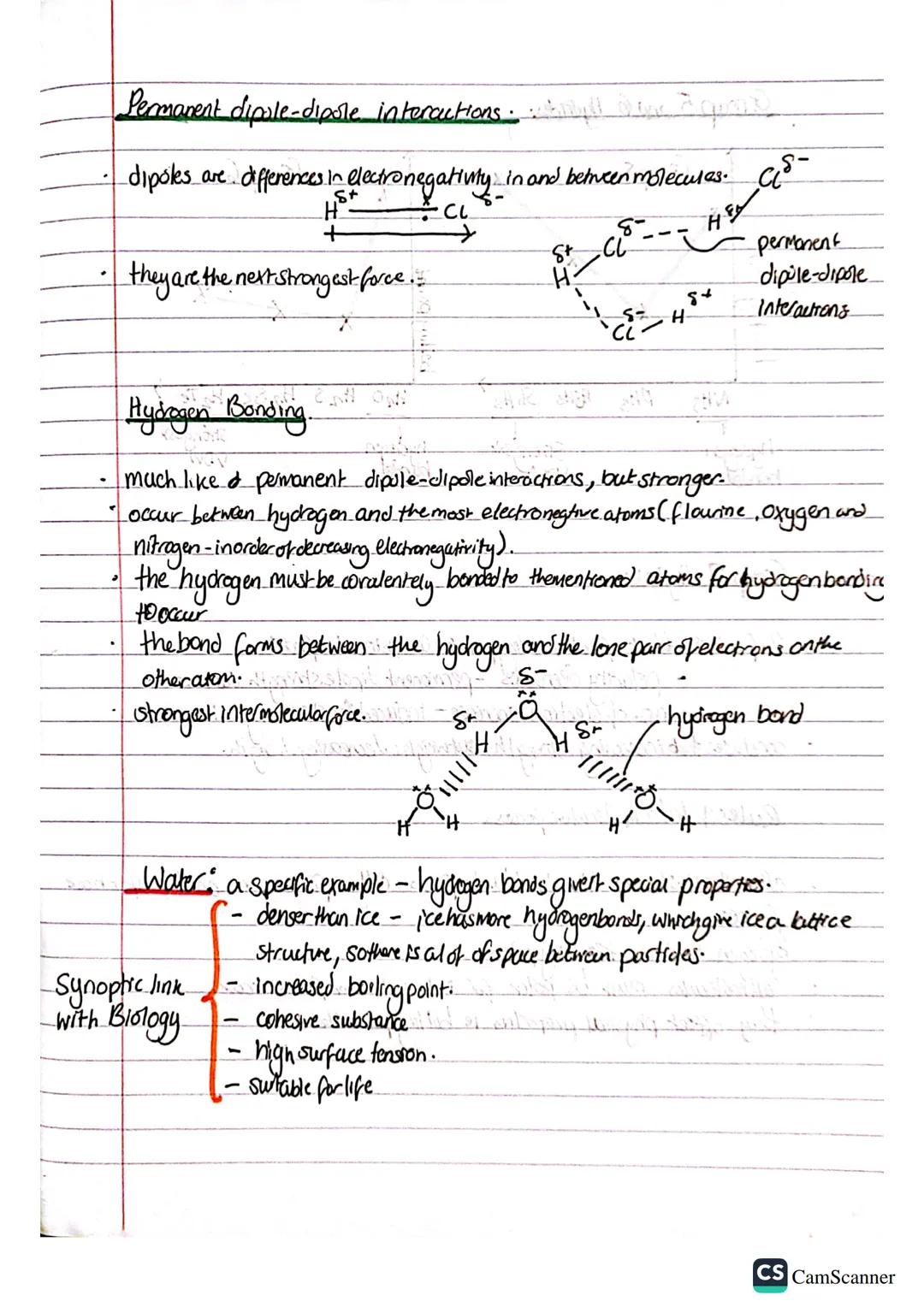 Intermolecular Forces - AQA A-Level Chemistry.

Intermolecular forces are forces between molecules tohold them together
They are very weak-m