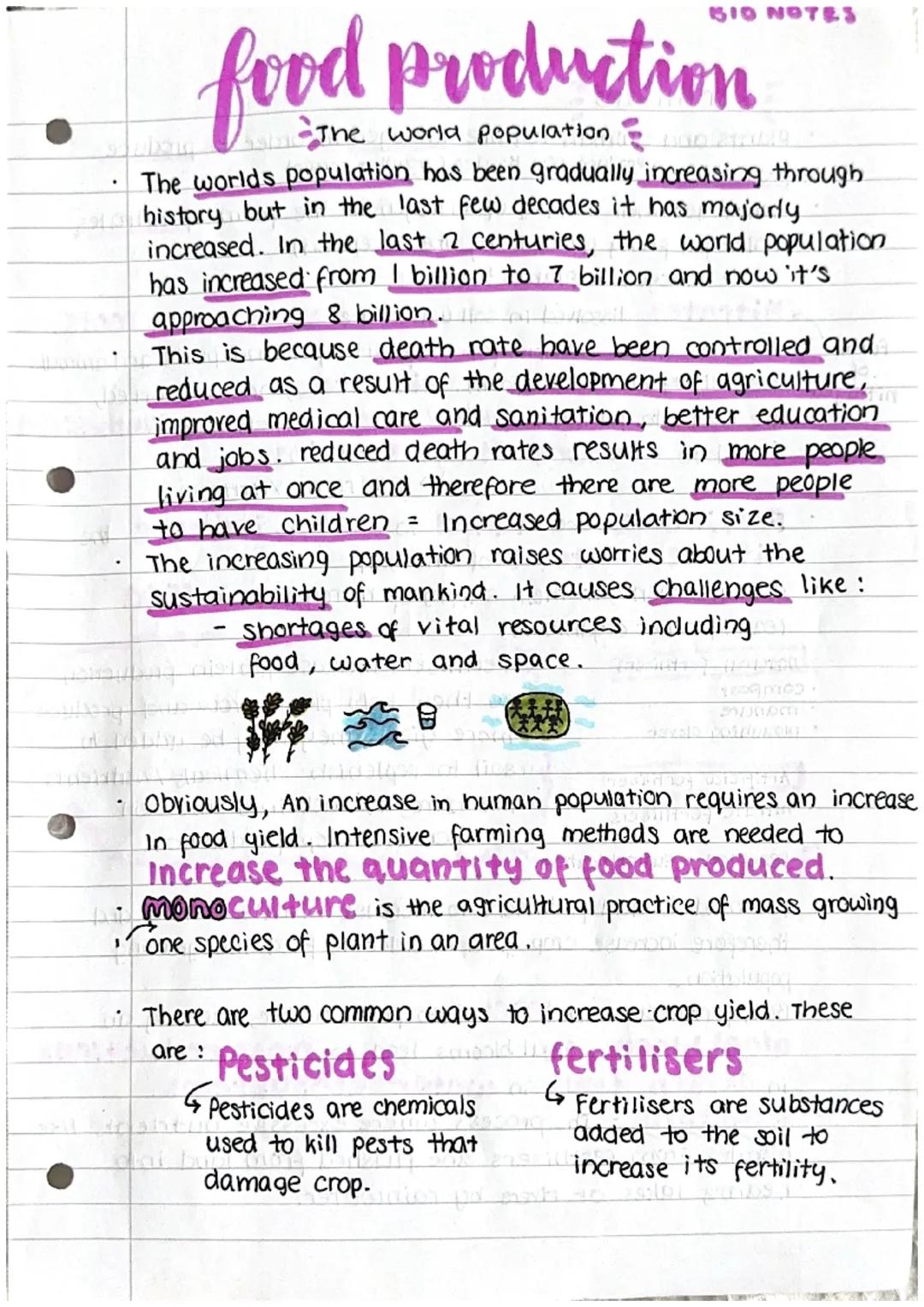food production
Tubing The world population on the
The worlds population has been gradually increasing through.
history but in the last few 