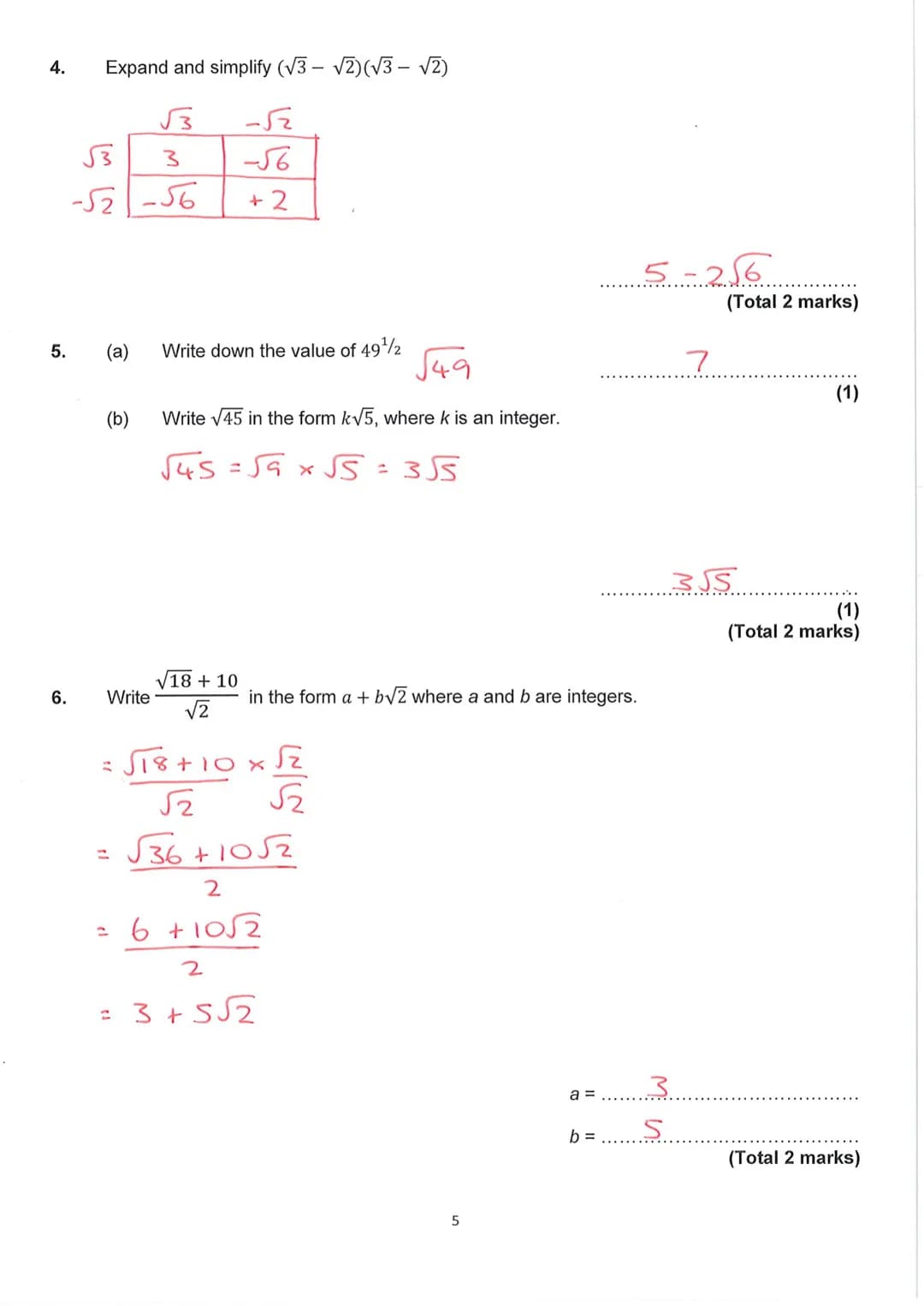 
<h2 id="examdates">Exam Dates:</h2>
<h2 id="workedsolutions">Worked Solutions</h2>
<h3 id="contents">Contents</h3>
<ul>
<li>Surds</li>
<li>