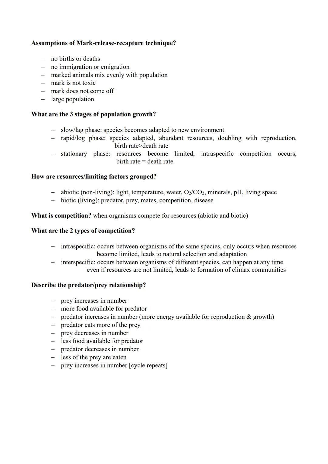 # Module 7 (Population, Evolution, Inheritance) Revision Notes

What is a species? group of organisms with similar characteristics that can 