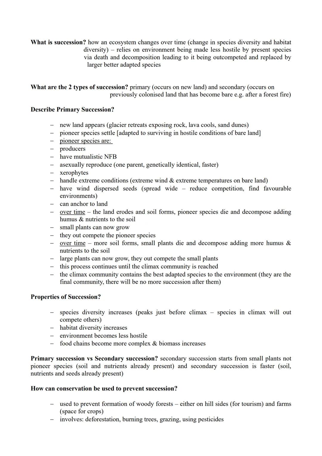 # Module 7 (Population, Evolution, Inheritance) Revision Notes

What is a species? group of organisms with similar characteristics that can 