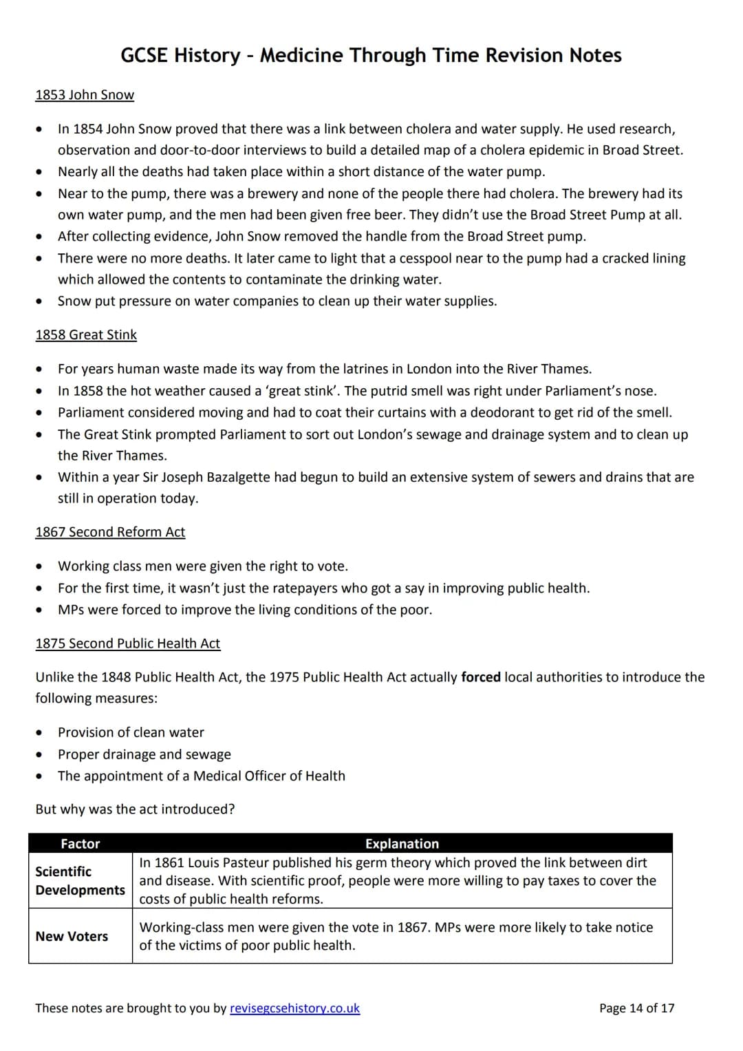 GCSE History - Medicine Through Time Revision Notes
TOPIC 5-MEDIEVAL
Background Information
Wars destroyed the Roman public health systems a