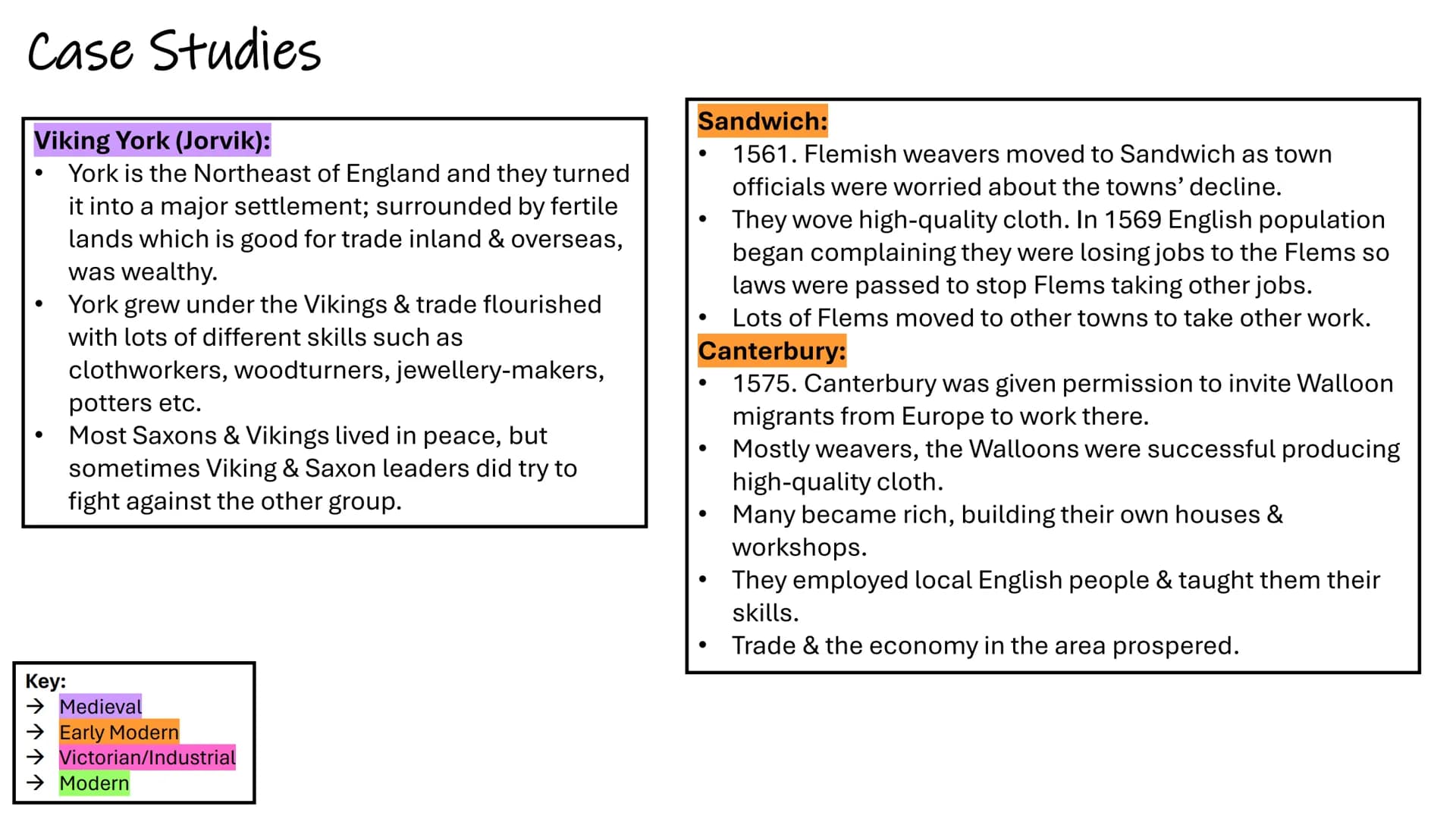 EDEXCEL MIGRATION COURSE
MINDMAPS/CASE STUDIES Henry III invited
Italian banking
families due to
antisemitism.
Flemish weavers were
welcomed
