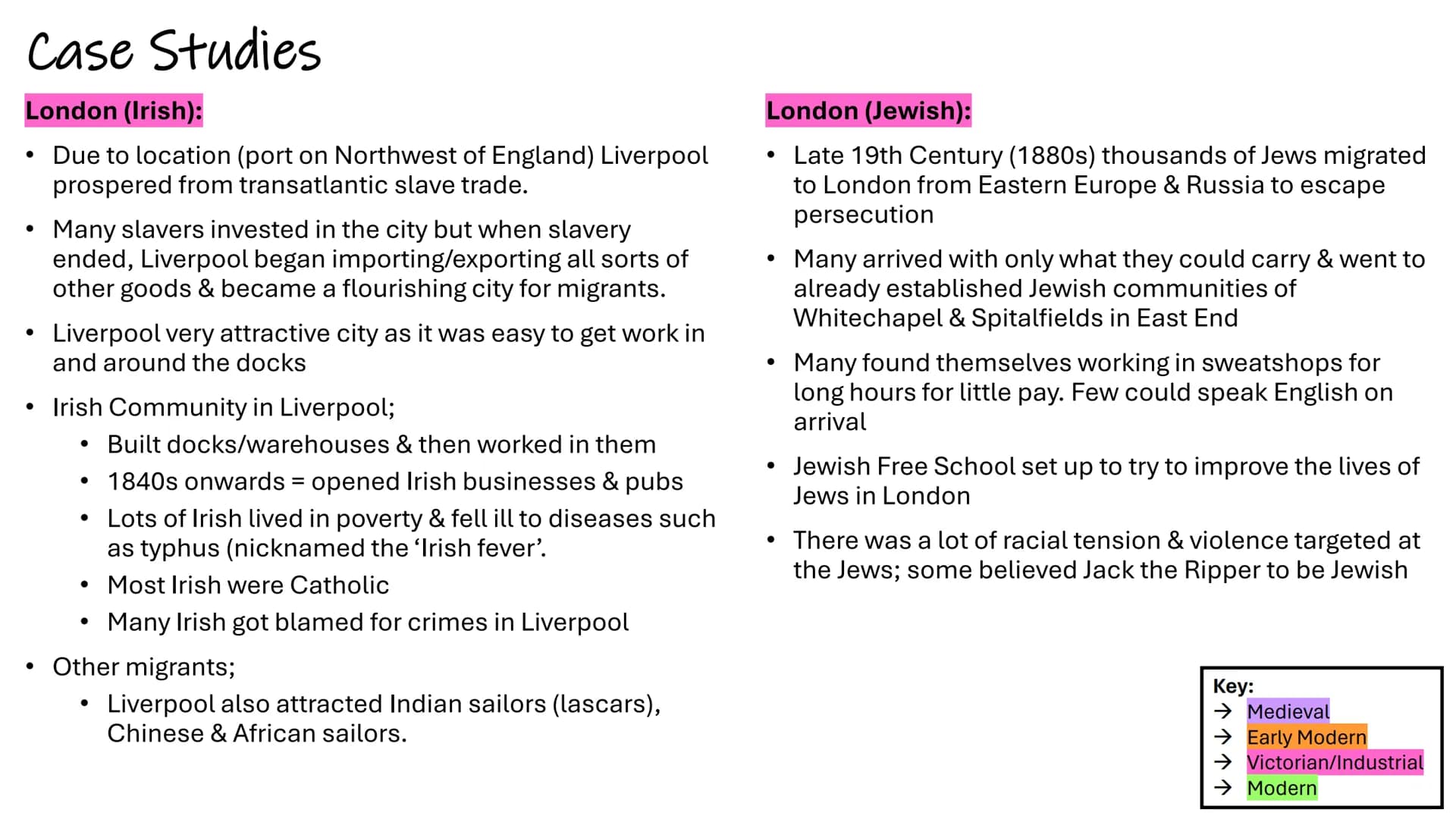 EDEXCEL MIGRATION COURSE
MINDMAPS/CASE STUDIES Henry III invited
Italian banking
families due to
antisemitism.
Flemish weavers were
welcomed