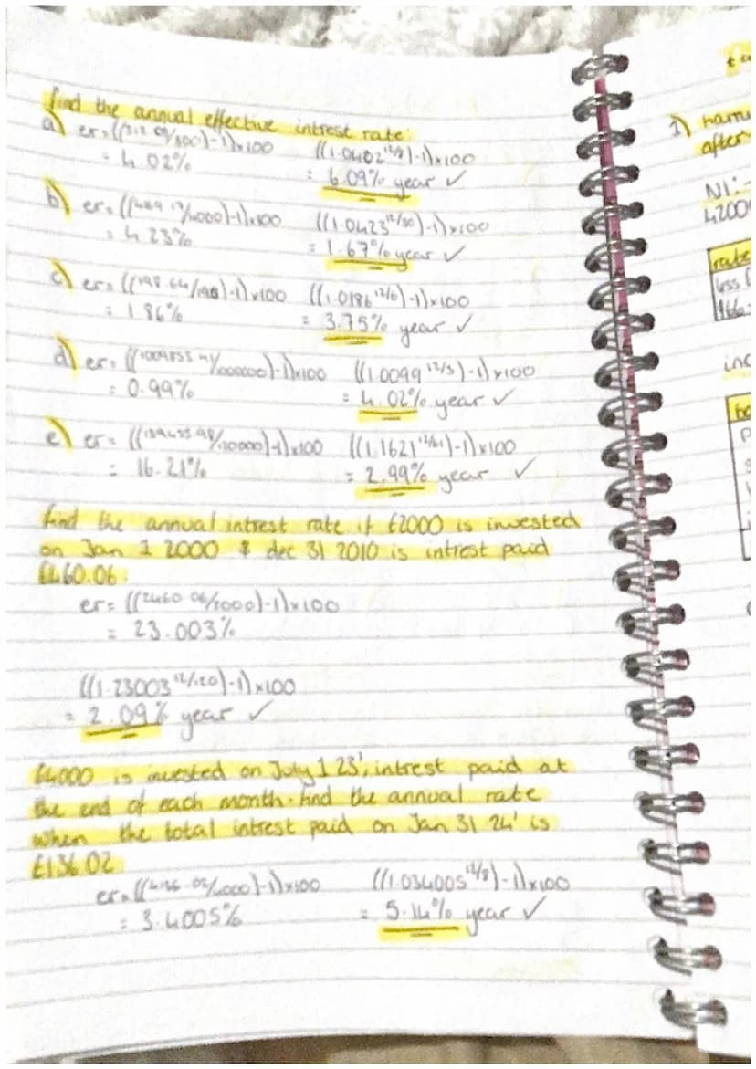 1
+
70
6m
financere.
2% a year
3yrs By Sm
6 months = 70 x 1.021/2²
= £70.70
3
=
70 x 1.02² = €74.28
years.
5yr 3mon = 70× 1.02 63/12 - £77.6