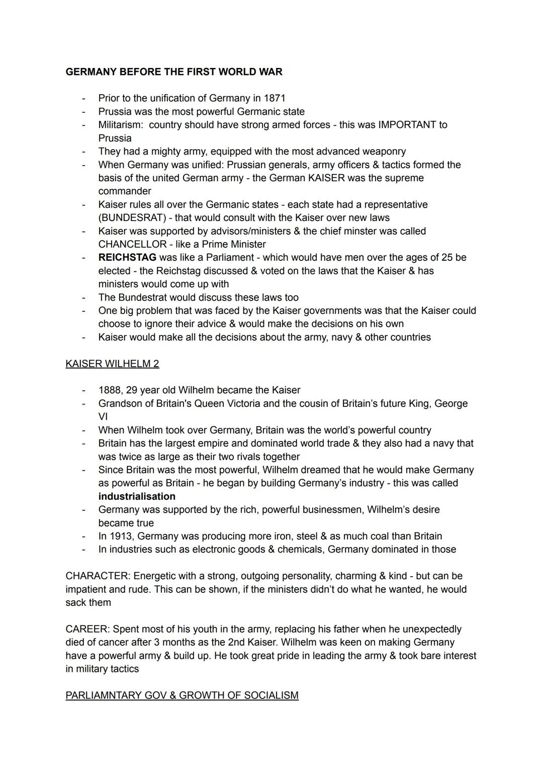 Aqa Germany 1890-1945