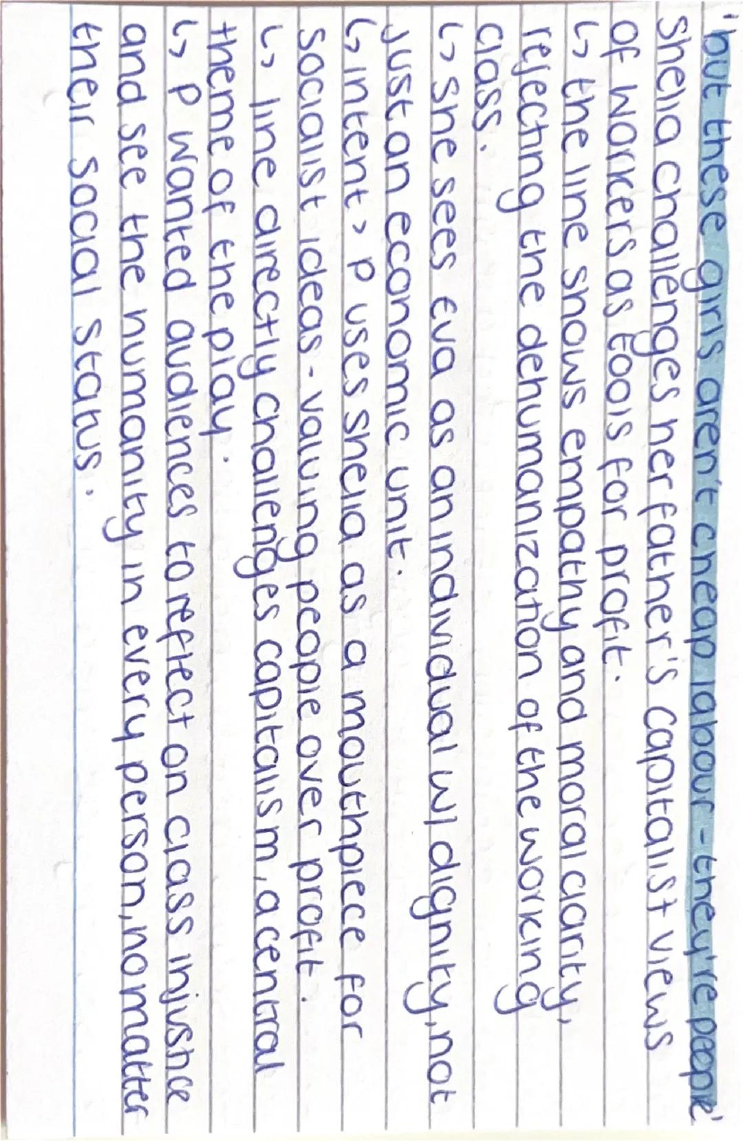 # INSPECTOR CALLS

# SHEILA

Quotes
Analysis
Intense.

english paper 2 --- OCR Start ---
I started it'
personal pronoun, full responsibility