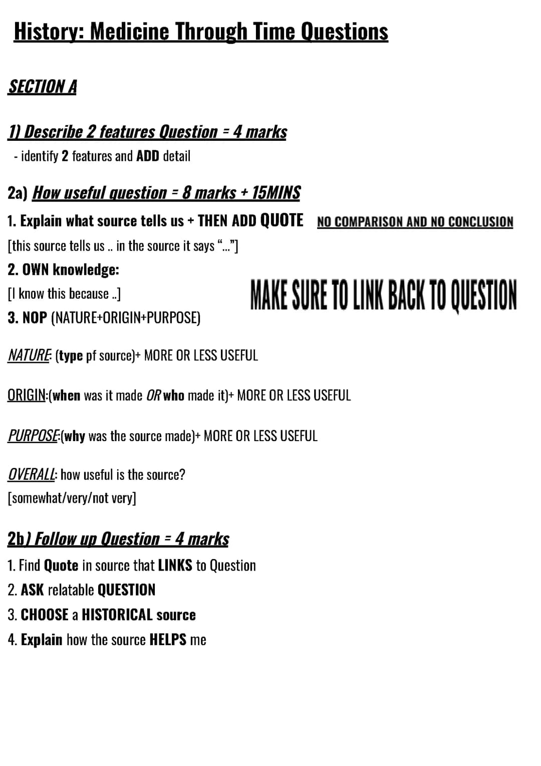History Paper 1 Medicine Through Time