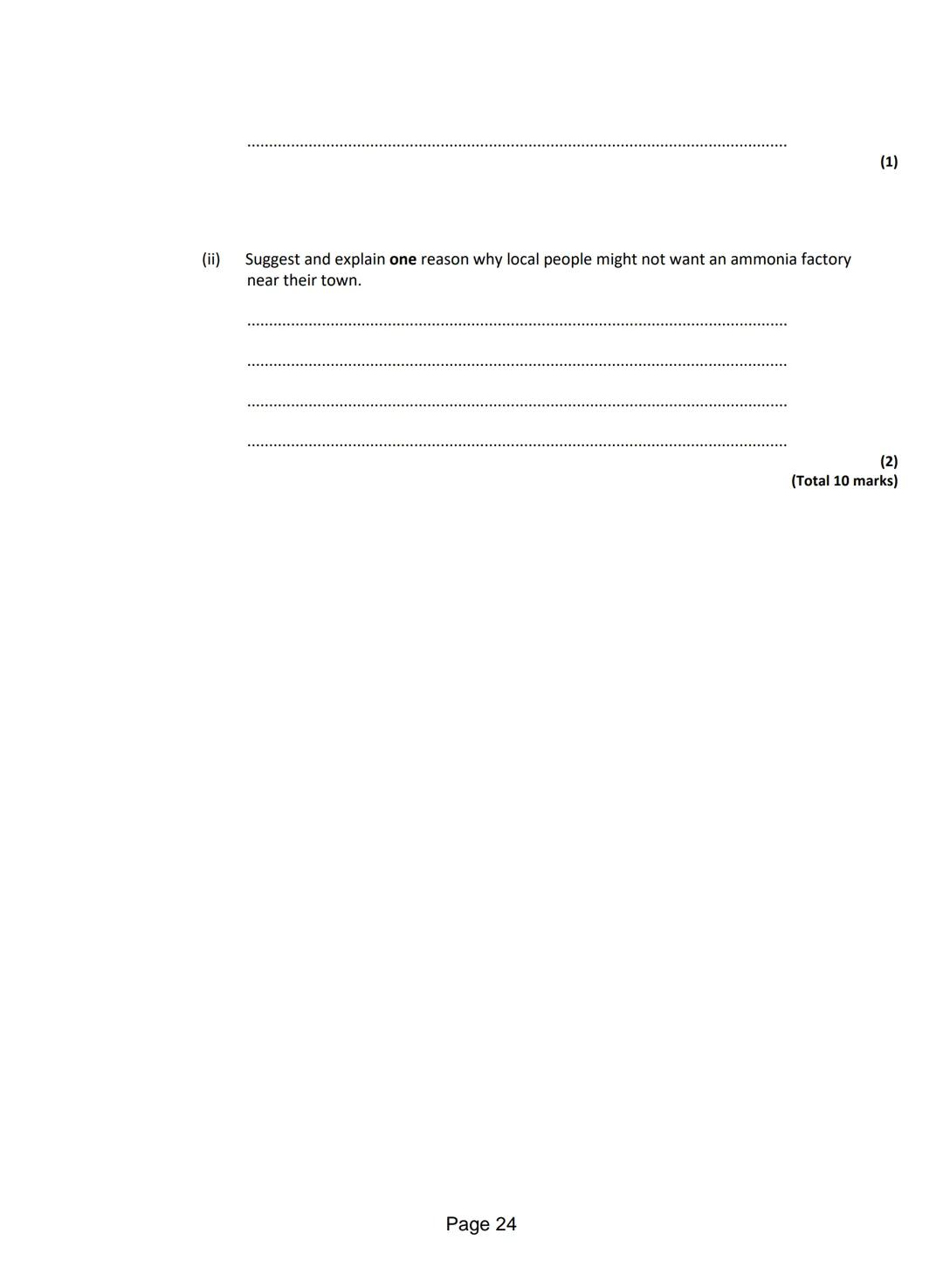 
<p>Q1. <strong>Anhydrous Cobalt Chloride Reaction</strong></p>
<p>The word equation shows the reaction between anhydrous cobalt chloride an