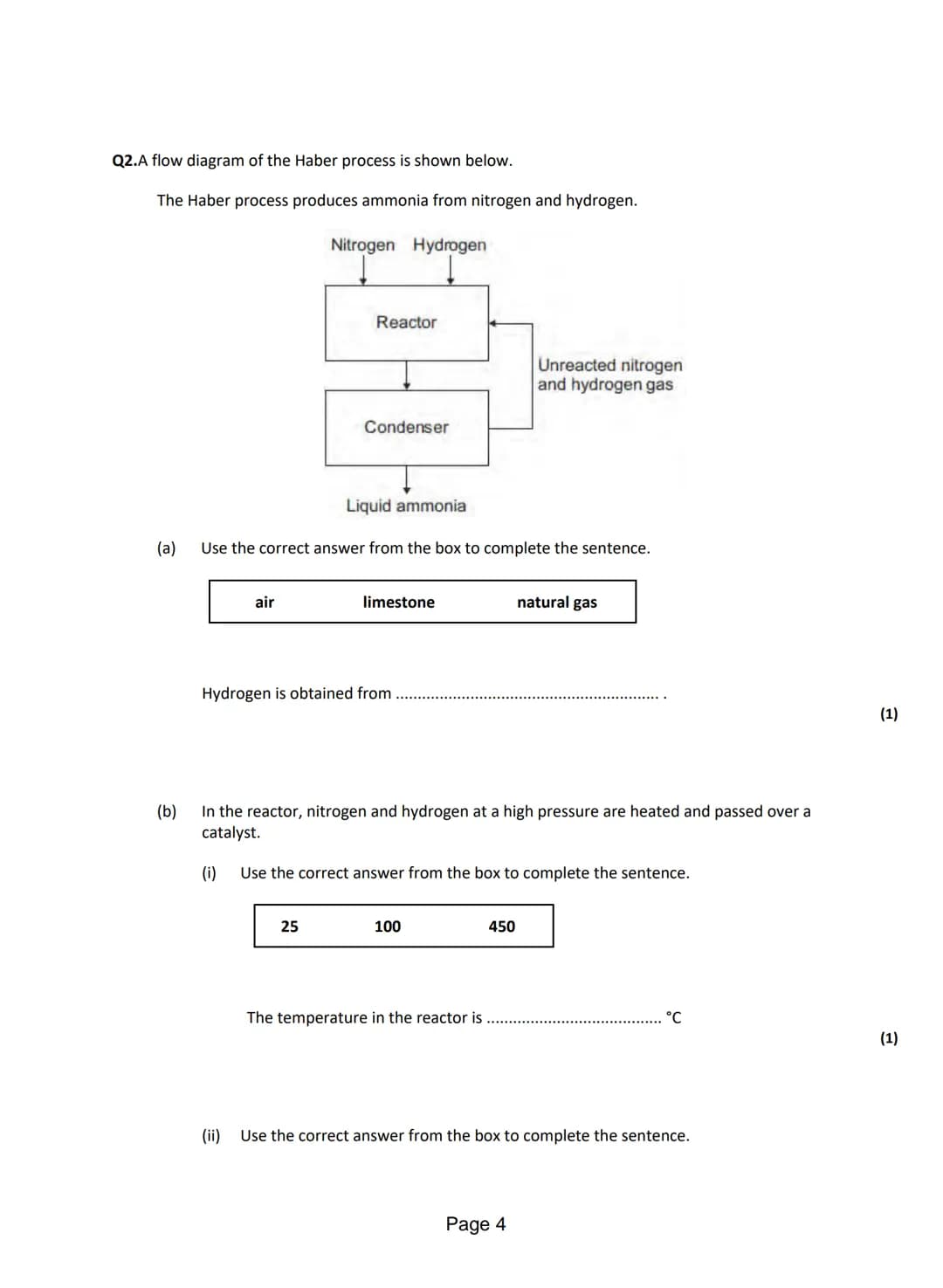 
<p>Q1. <strong>Anhydrous Cobalt Chloride Reaction</strong></p>
<p>The word equation shows the reaction between anhydrous cobalt chloride an