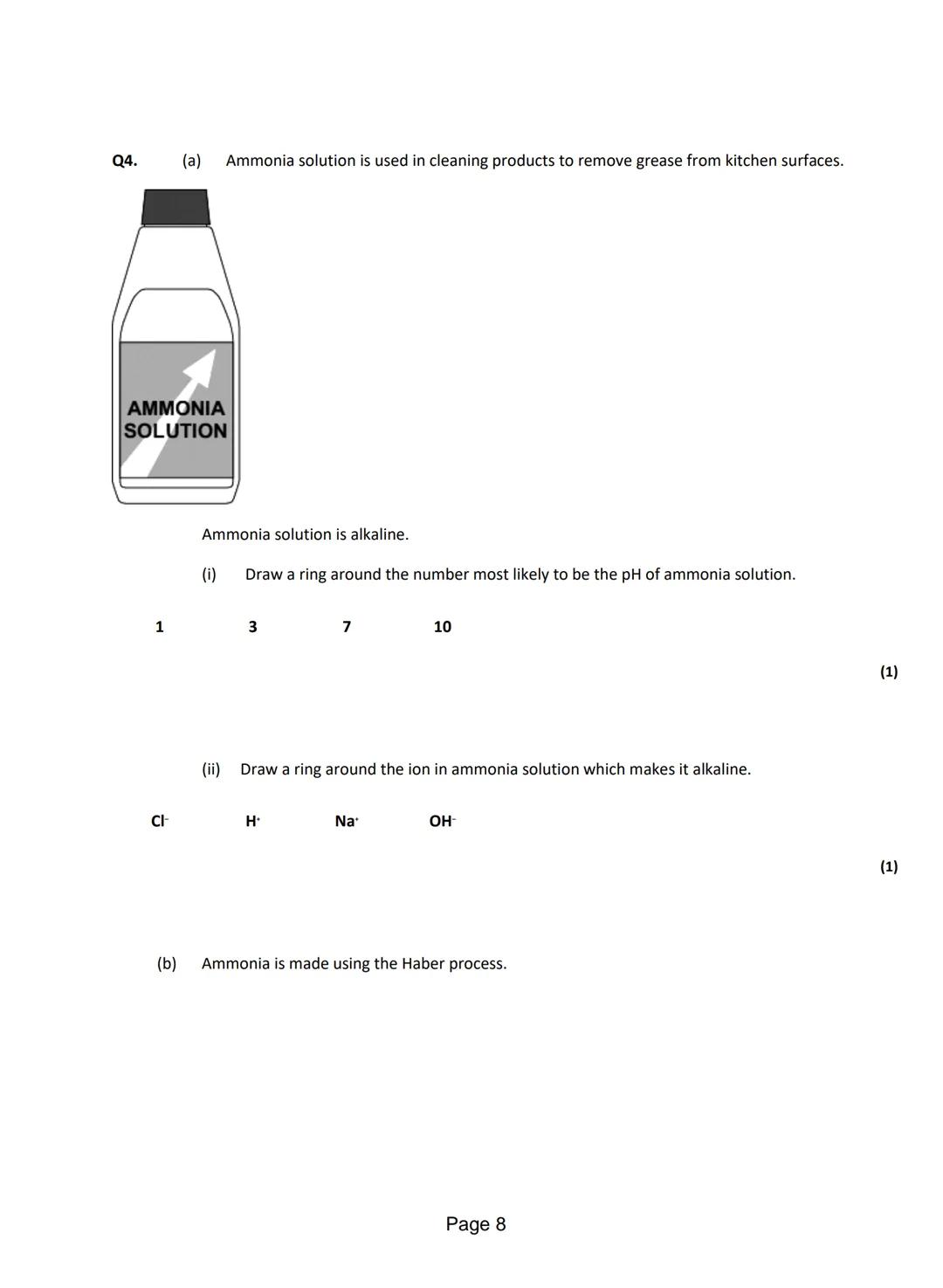 
<p>Q1. <strong>Anhydrous Cobalt Chloride Reaction</strong></p>
<p>The word equation shows the reaction between anhydrous cobalt chloride an