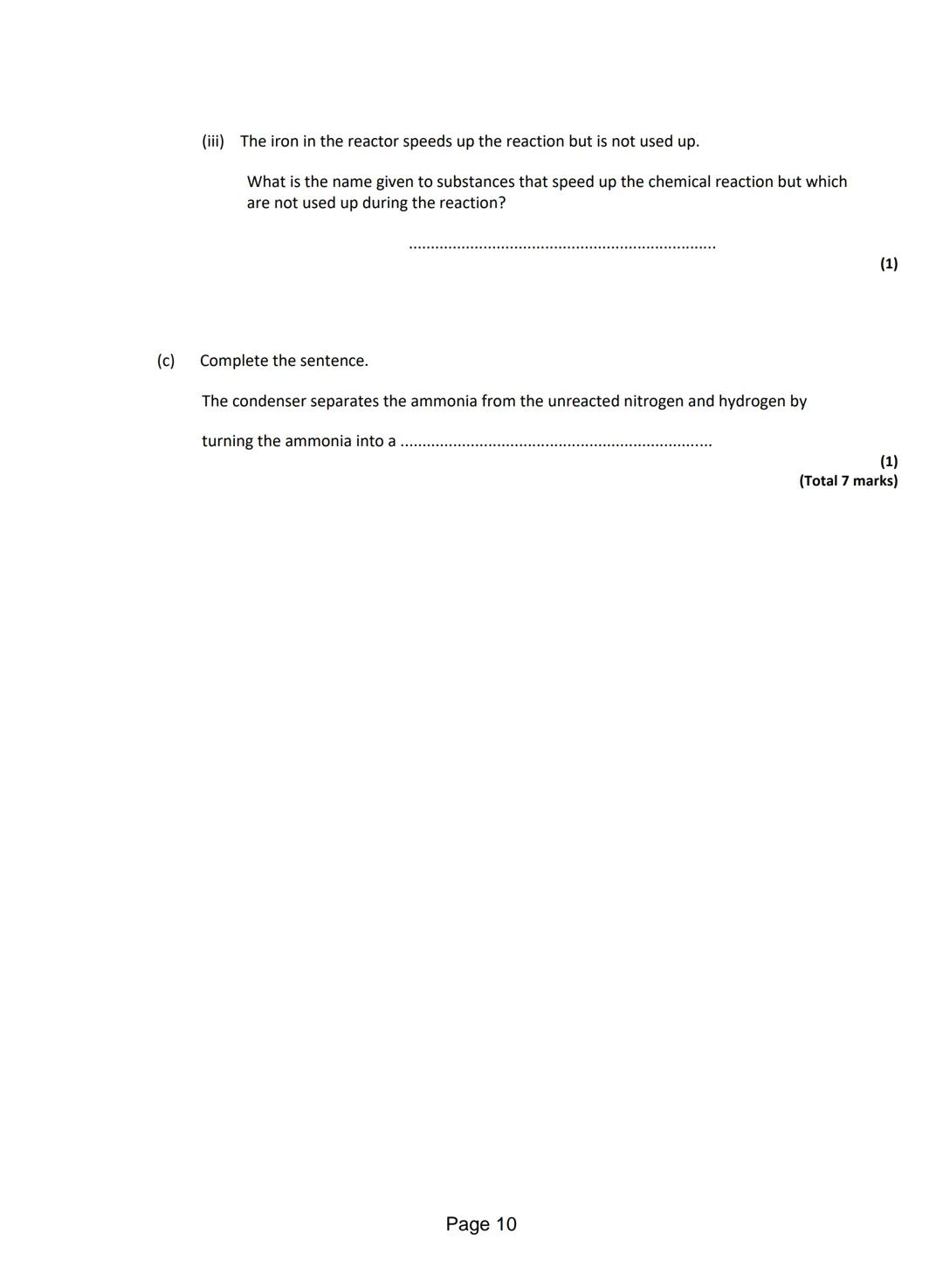 
<p>Q1. <strong>Anhydrous Cobalt Chloride Reaction</strong></p>
<p>The word equation shows the reaction between anhydrous cobalt chloride an