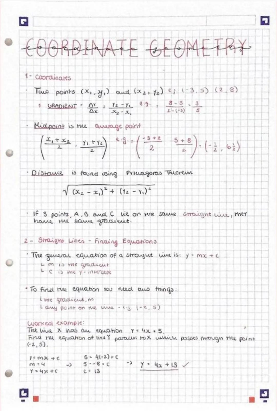 Fun GCSE Coordinate Geometry: Solved Questions and Cool PDFs!