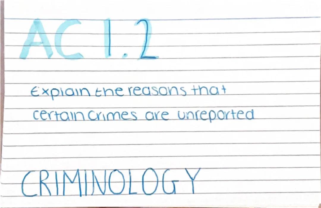 AC 1.2 criminology