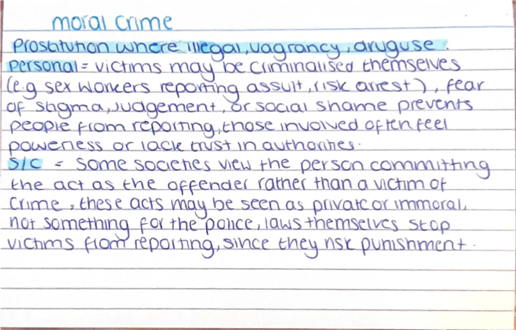 # AC 1.2

Explain the reasons that
certain crimes are unreported

CRIMINOLOGY # White collar crime
fraud, embezzlement, corporate scams.
Per