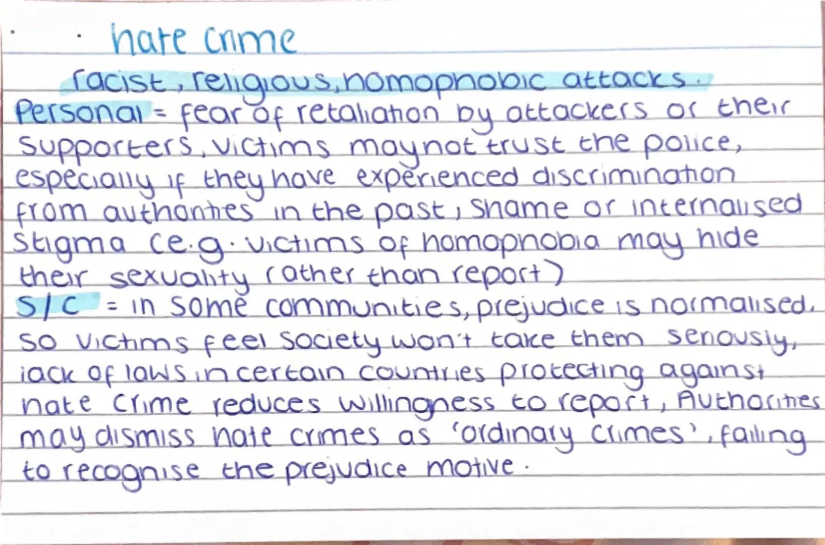 # AC 1.2

Explain the reasons that
certain crimes are unreported

CRIMINOLOGY # White collar crime
fraud, embezzlement, corporate scams.
Per