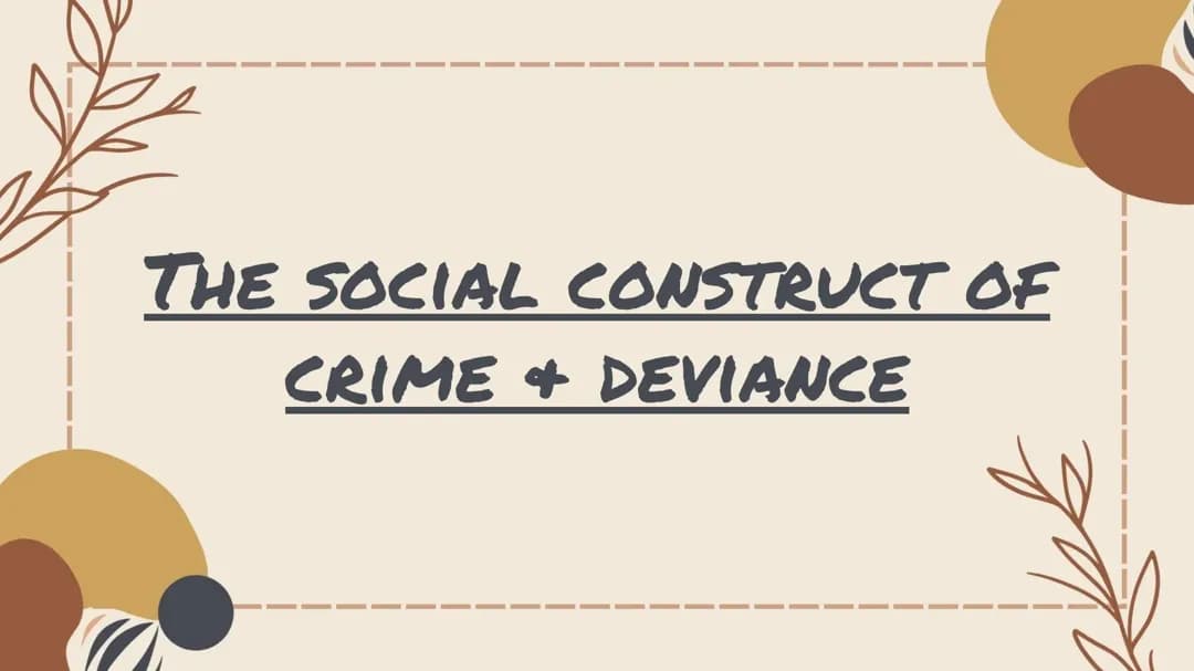 Understanding Crime: Durkheim and Merton's Ideas on Deviance and the American Dream