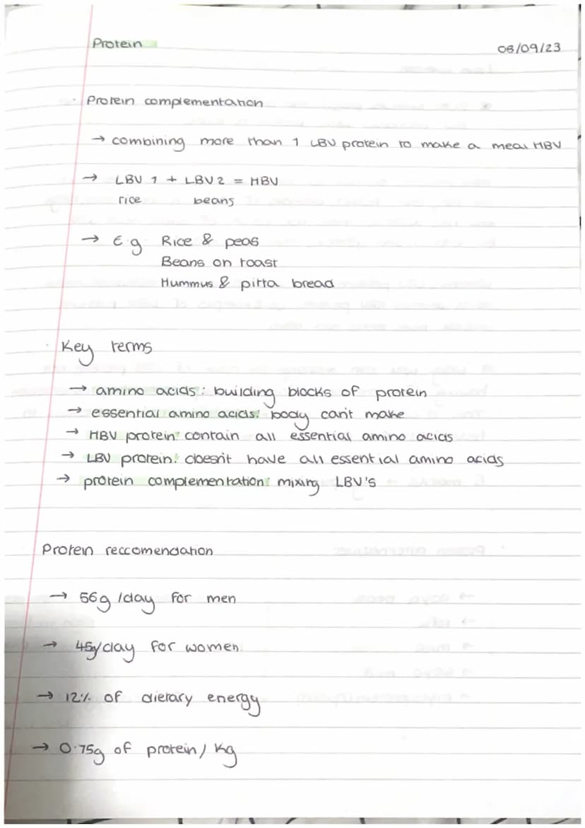 structure of protein.
protein
amino acids
→20 amino acids
12 body can make
non- essential
protein sources
High biological value (HBV)
8 adul