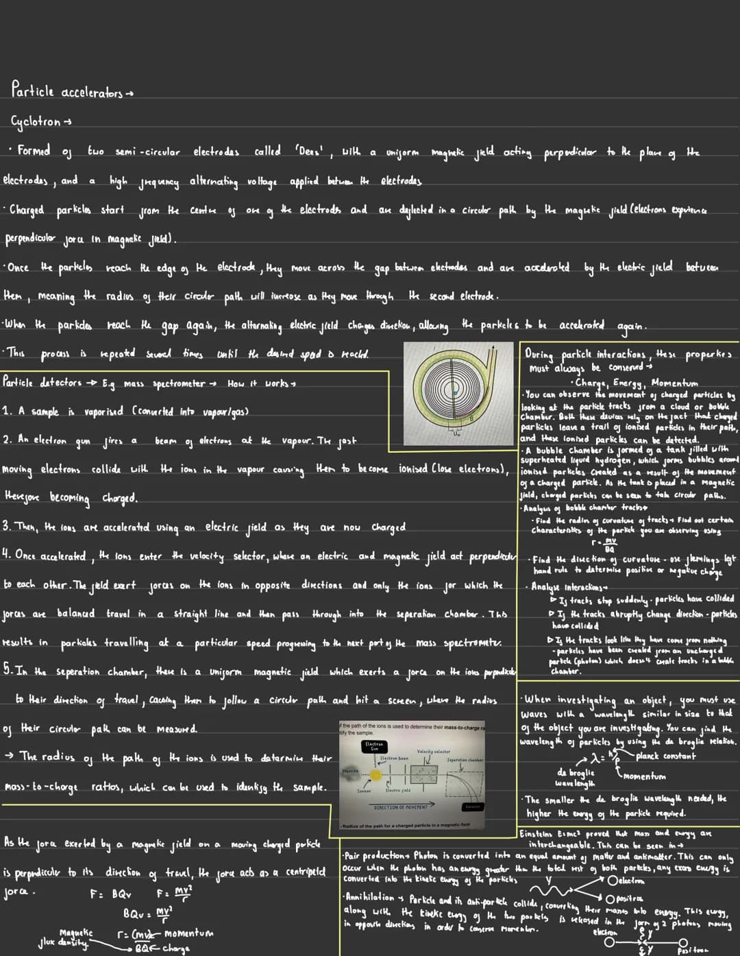 Nuclear
and Particle physics Nucleon & Proton number
Protons
Atom + → Neutrons
Electrons
Proton
Nucleon
towards
through to
• Electron guns u