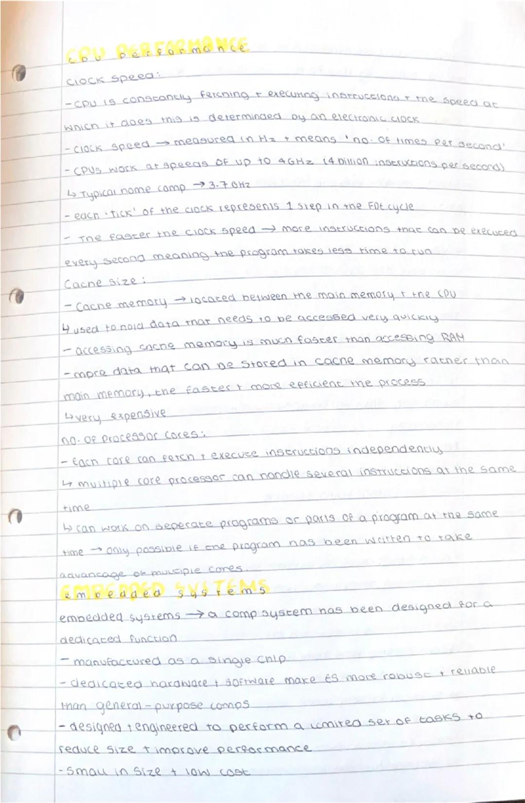 cpu performance

CLOCK speed:
-CPU is constantly fetching & executing instructions the speed at
which it does this is determined by an elect