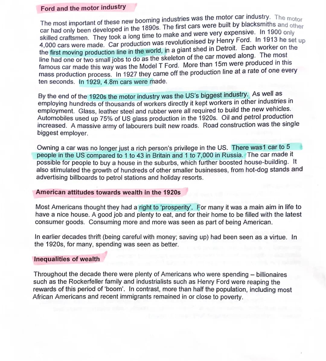 Ford and the motor industry