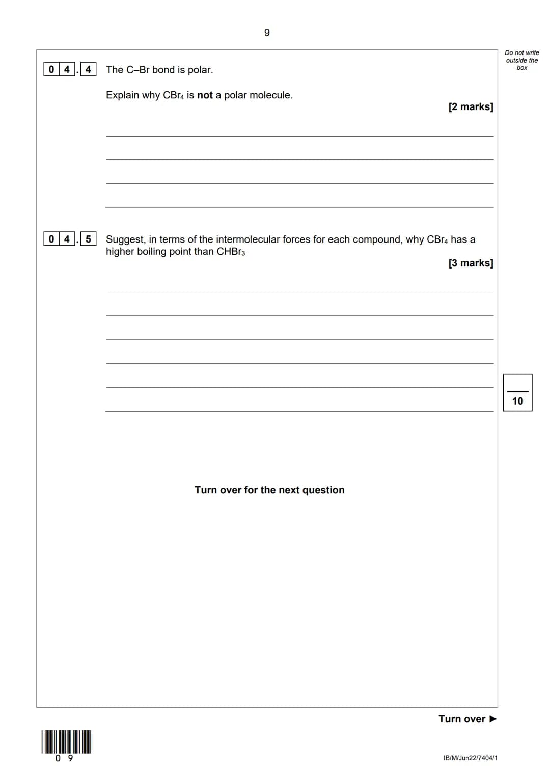 AQA
Please write clearly in block capitals.
Centre number
Surname
Forename(s)
Candidate signature
AS
I declare this is my own work.
CHEMISTR