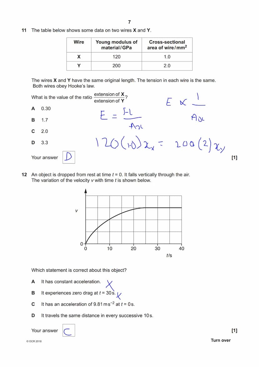 6904971953
OCR
Oxford Cambridge and RSA
A Level Physics A
H556/01 Modelling physics
Monday 4 June 2018 - Afternoon
Time allowed: 2 hours 15 