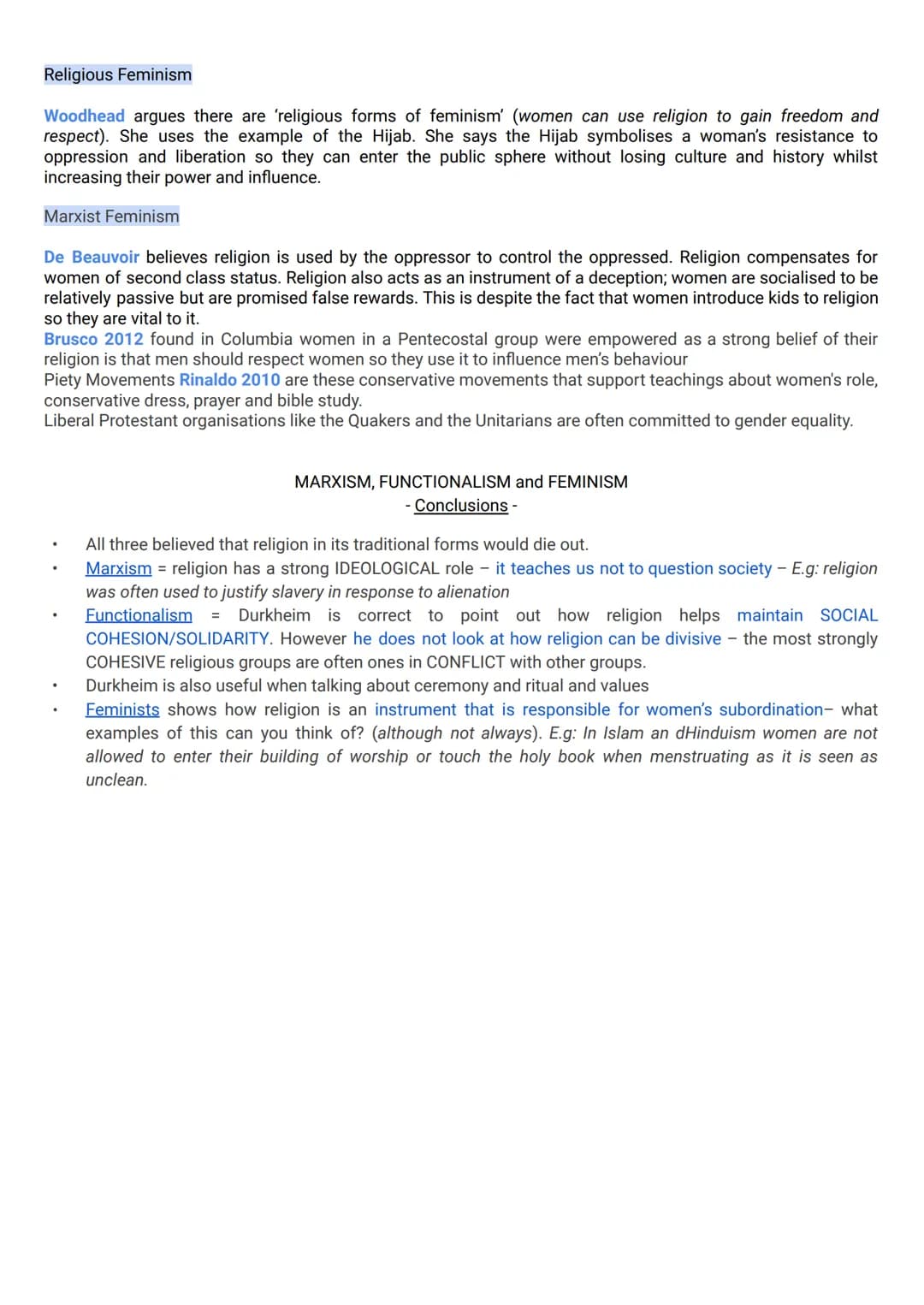LESSON 1
Theories of Religion
Different theoretical views on the role and function of religion, e.g. functionalist, Marxist (including neo-M