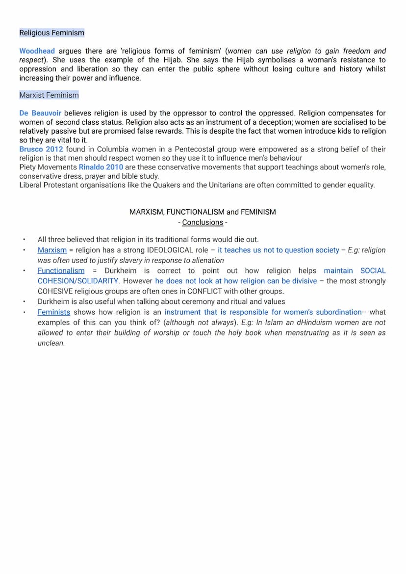 LESSON 1
Theories of Religion
Different theoretical views on the role and function of religion, e.g. functionalist, Marxist (including neo-M
