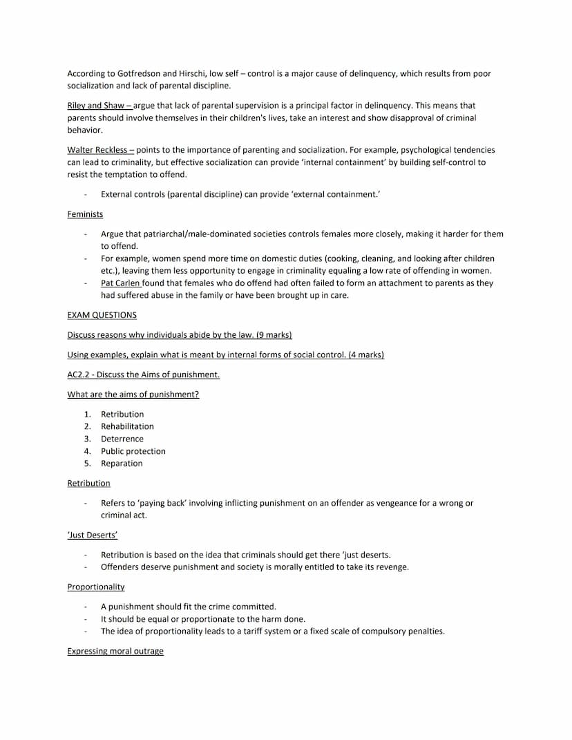Criminology Unit 4 Notes.
AC1.1 Law making.
The law in England and Wales is made within the government through parliament and the judiciary.