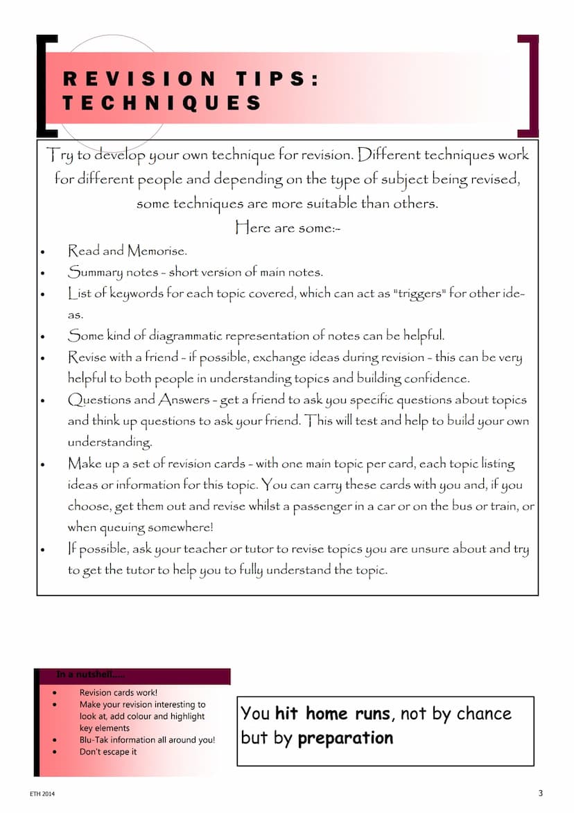1
So, your coursework is worth 60% which leaves the remaining 40% for the
written exam paper.
OCR GCSE
CHILD DEVELOPMENT
REVISION GUIDE
Ever