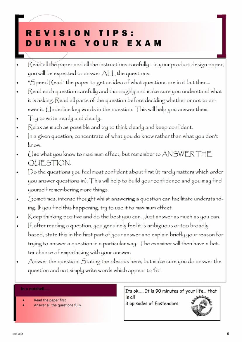 1
So, your coursework is worth 60% which leaves the remaining 40% for the
written exam paper.
OCR GCSE
CHILD DEVELOPMENT
REVISION GUIDE
Ever