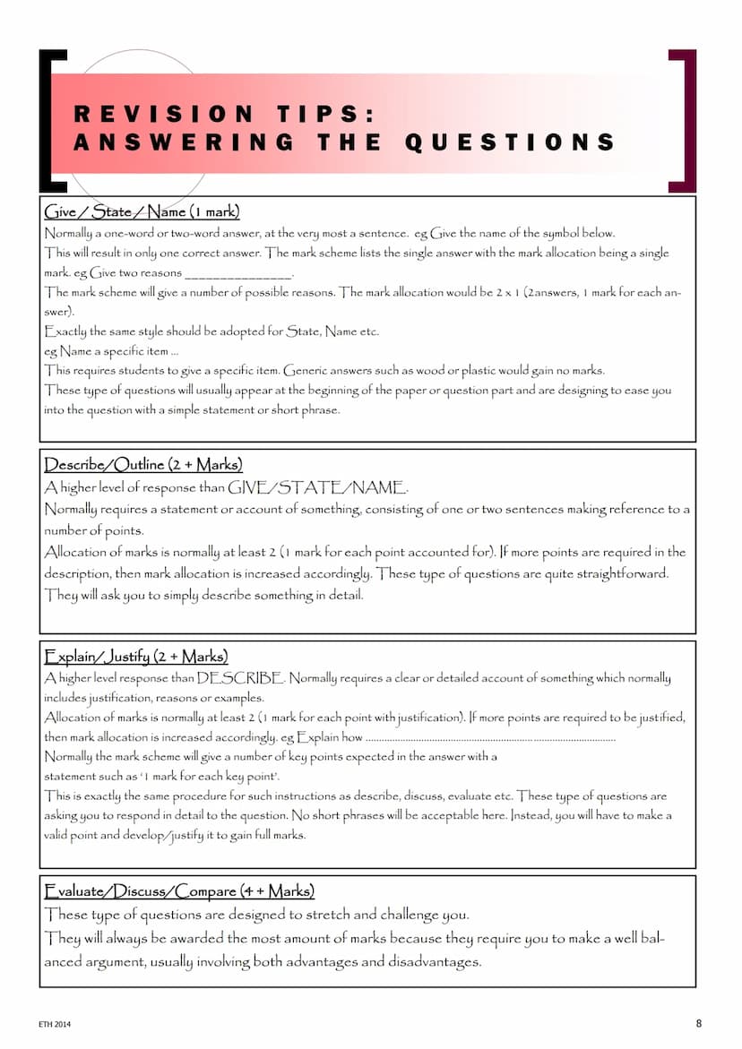 1
So, your coursework is worth 60% which leaves the remaining 40% for the
written exam paper.
OCR GCSE
CHILD DEVELOPMENT
REVISION GUIDE
Ever