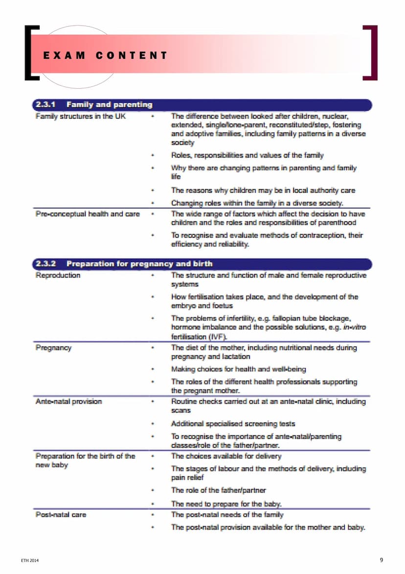 1
So, your coursework is worth 60% which leaves the remaining 40% for the
written exam paper.
OCR GCSE
CHILD DEVELOPMENT
REVISION GUIDE
Ever