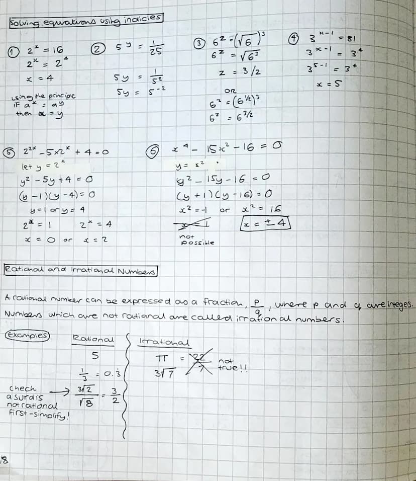 1
Surds
What is a surd?
A Surd is a roots that you can't write as an integer fracta
(irrational).
reg. √2 = 1.414235...
Multiplying and divi