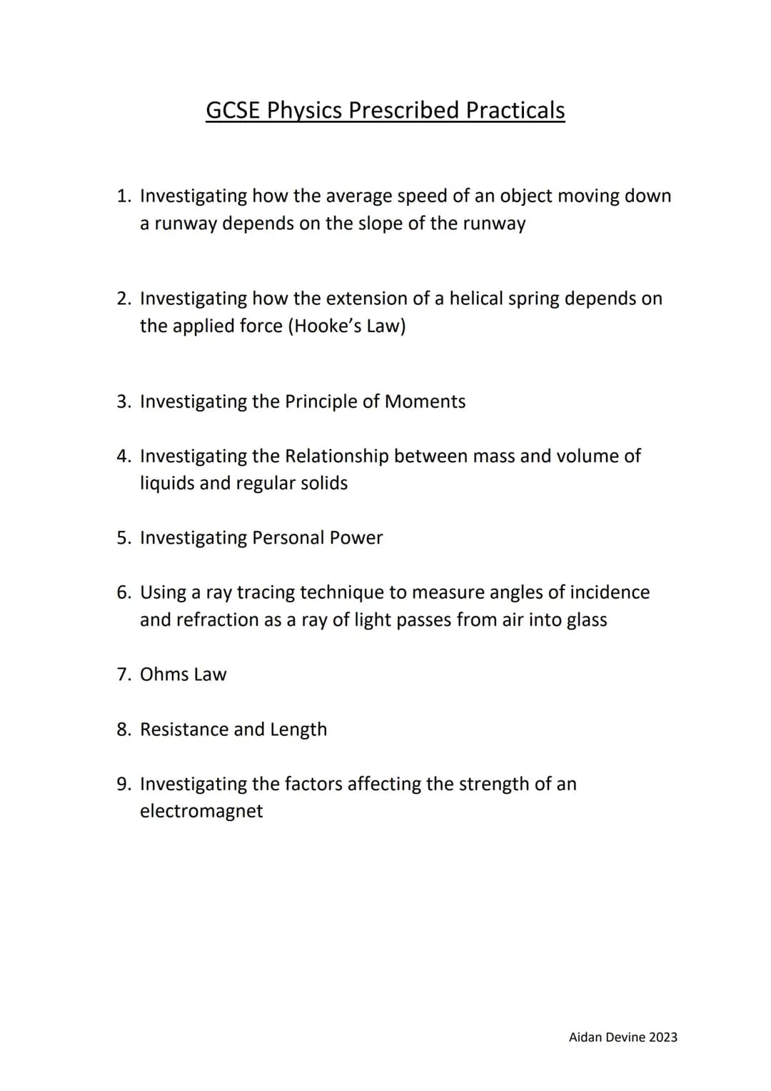 Cool GCSE Physics Experiments: Measuring Average Speed, Hooke's Law, and Moments!