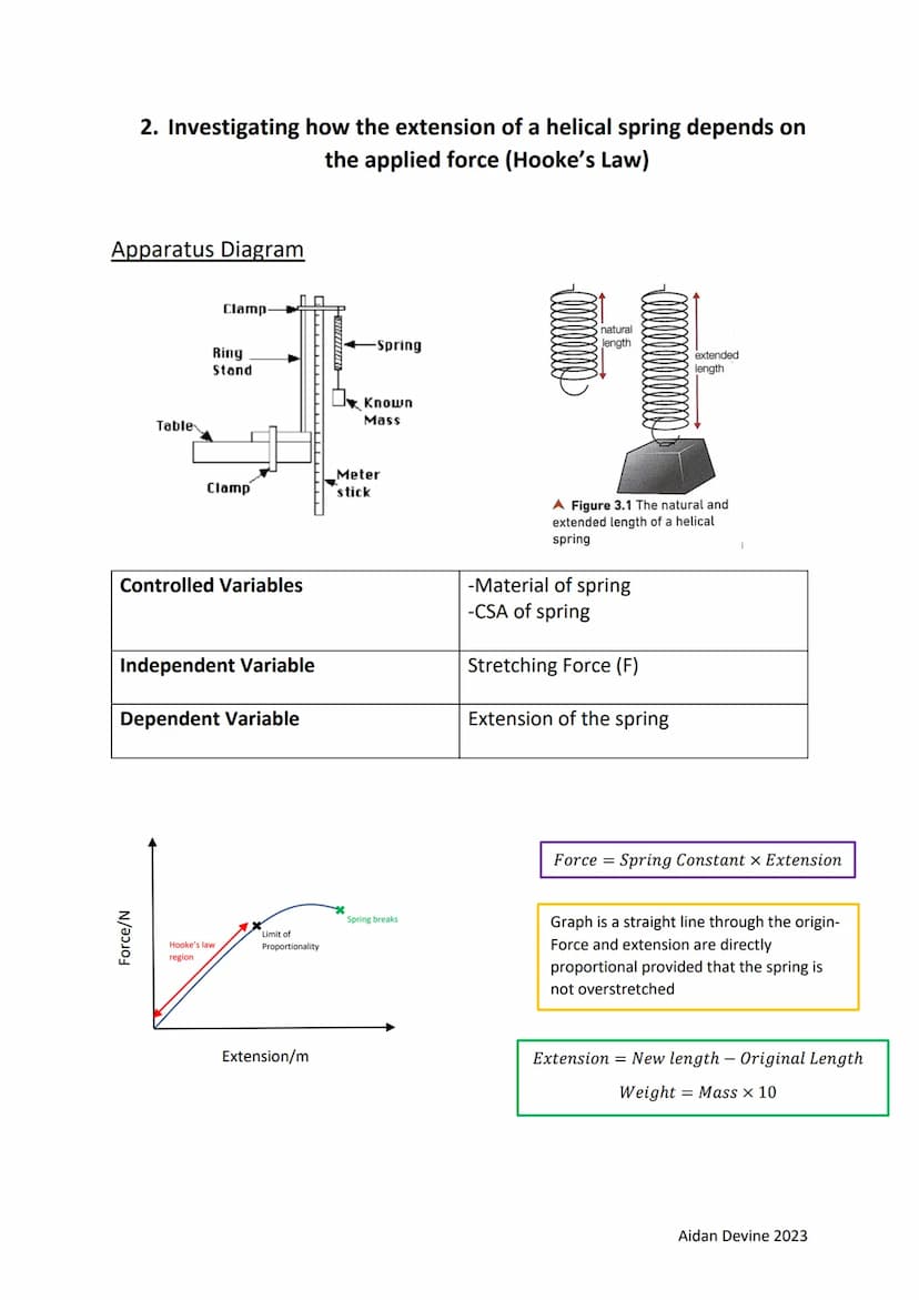 GCSE Physics Prescribed Practicals
1. Investigating how the average speed of an object moving down
a runway depends on the slope of the runw