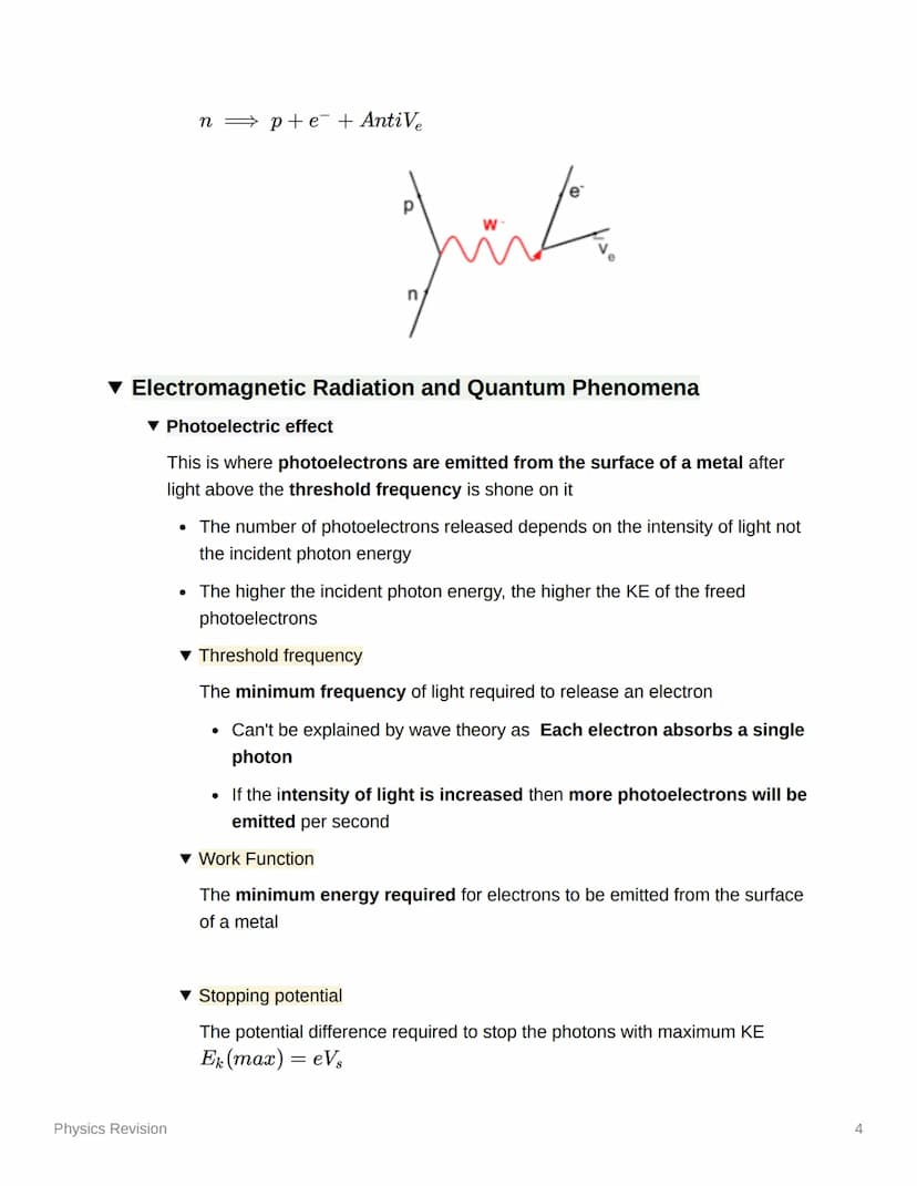 y
Phoyotas
Physics Revision
Paper 1
▾ Particle physics
▼ Classification of particles
• Hadrons - experience SNF and are formed by quarks
o B