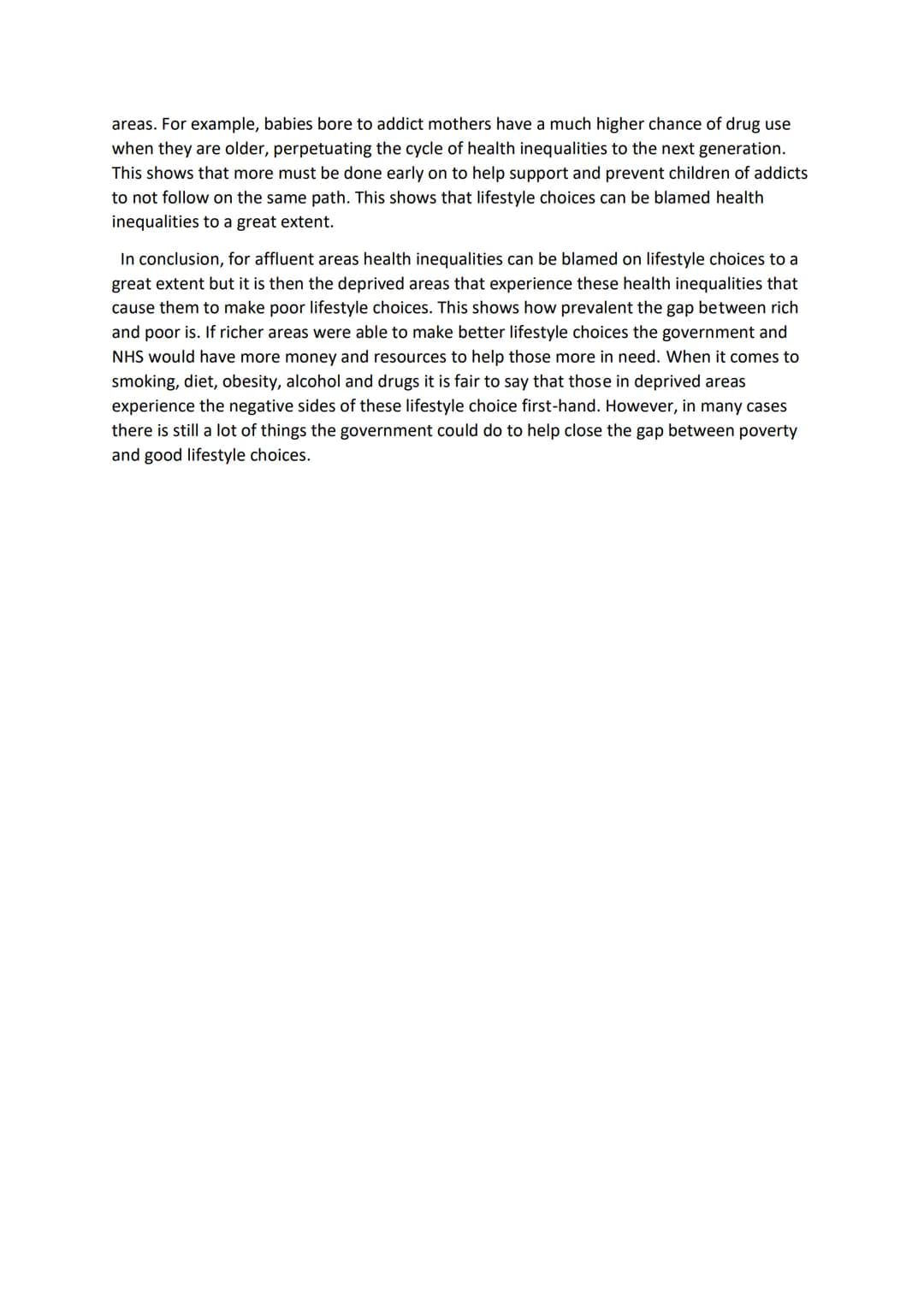 
<p>The issue of health inequalities in society is complex and multifaceted, with a range of factors contributing to disparities in health o