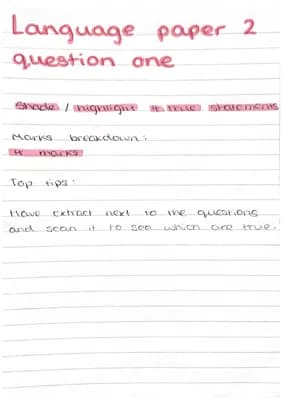 Know English language paper 2 revision thumbnail