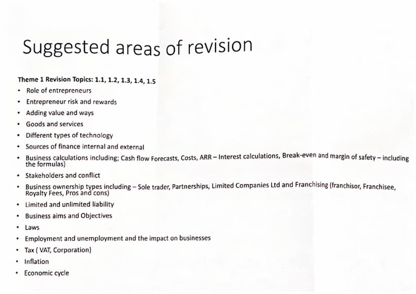 Year 11 November Mock Revision - Theme 1
Paper
Tips for achieving a good grade:
Learn PICC and using context works in your answers. Remember