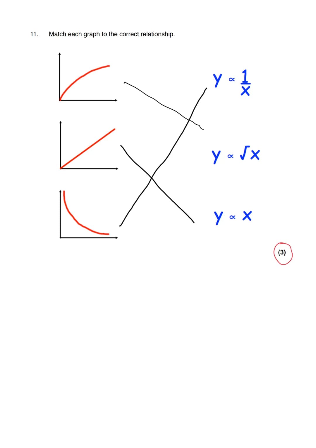 Name:
Exam Style Questions
Direct and Inverse Proportion
Ensure you have: Pencil, pen, ruler, protractor, pair of compasses and eraser
You m