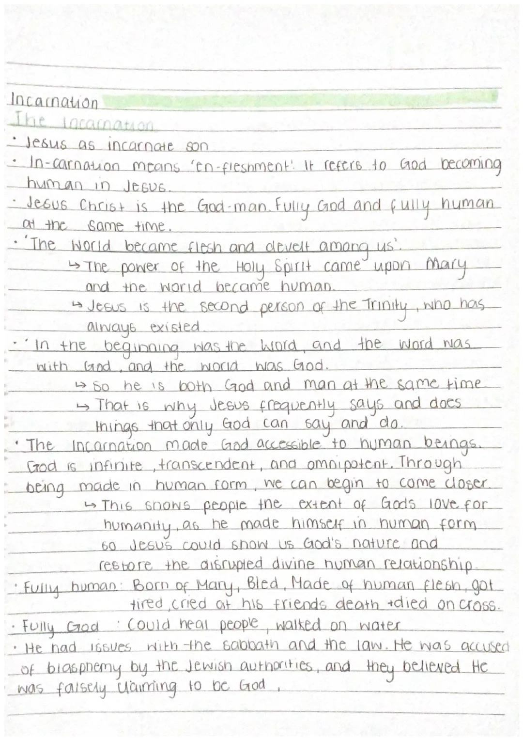 Incarnation
The Incarnation
• Jesus as incarnate son.
In-carnation means 'en-fleshment'! It refers to God becoming
human in Jesus.
Jesus Chr