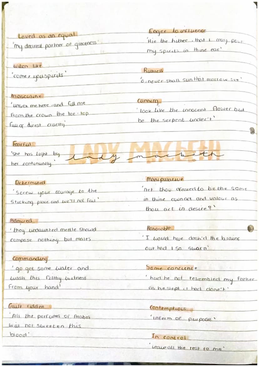 Lady Macbeth
(Macbeth's wife and
co-conspier 1
encourages murder
of duncan
Banque
arranges the murder of
Iwarrior macbeths friend
The witche