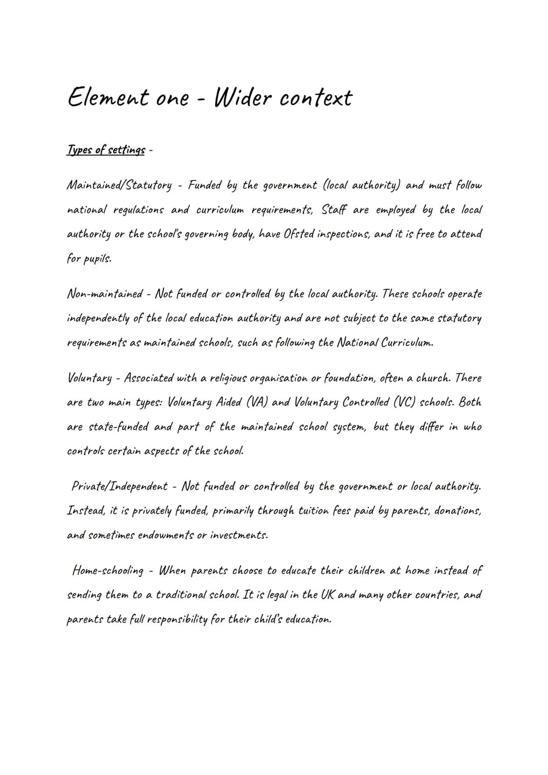 T-level Education and Early years (teaching assistant)
