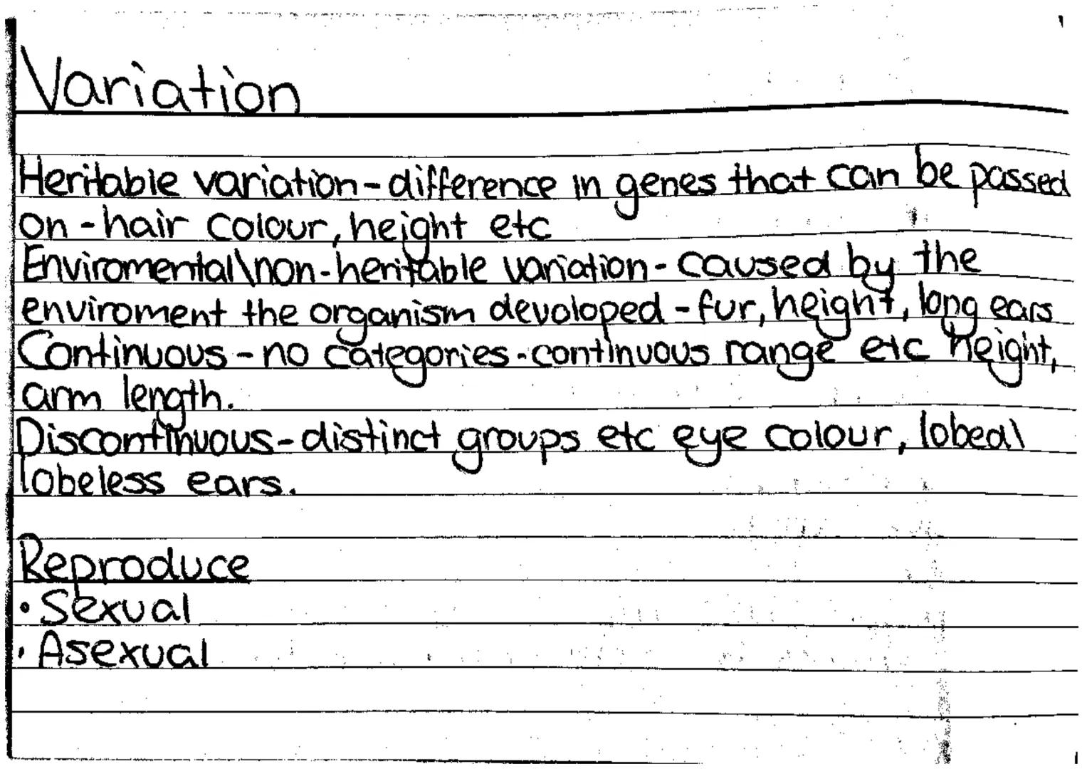 Genetic terms
colour.
Chromosone-a single molecule of DNA carries genomic info to cells.
Gene-basic unit of inheritance - physical + biologi