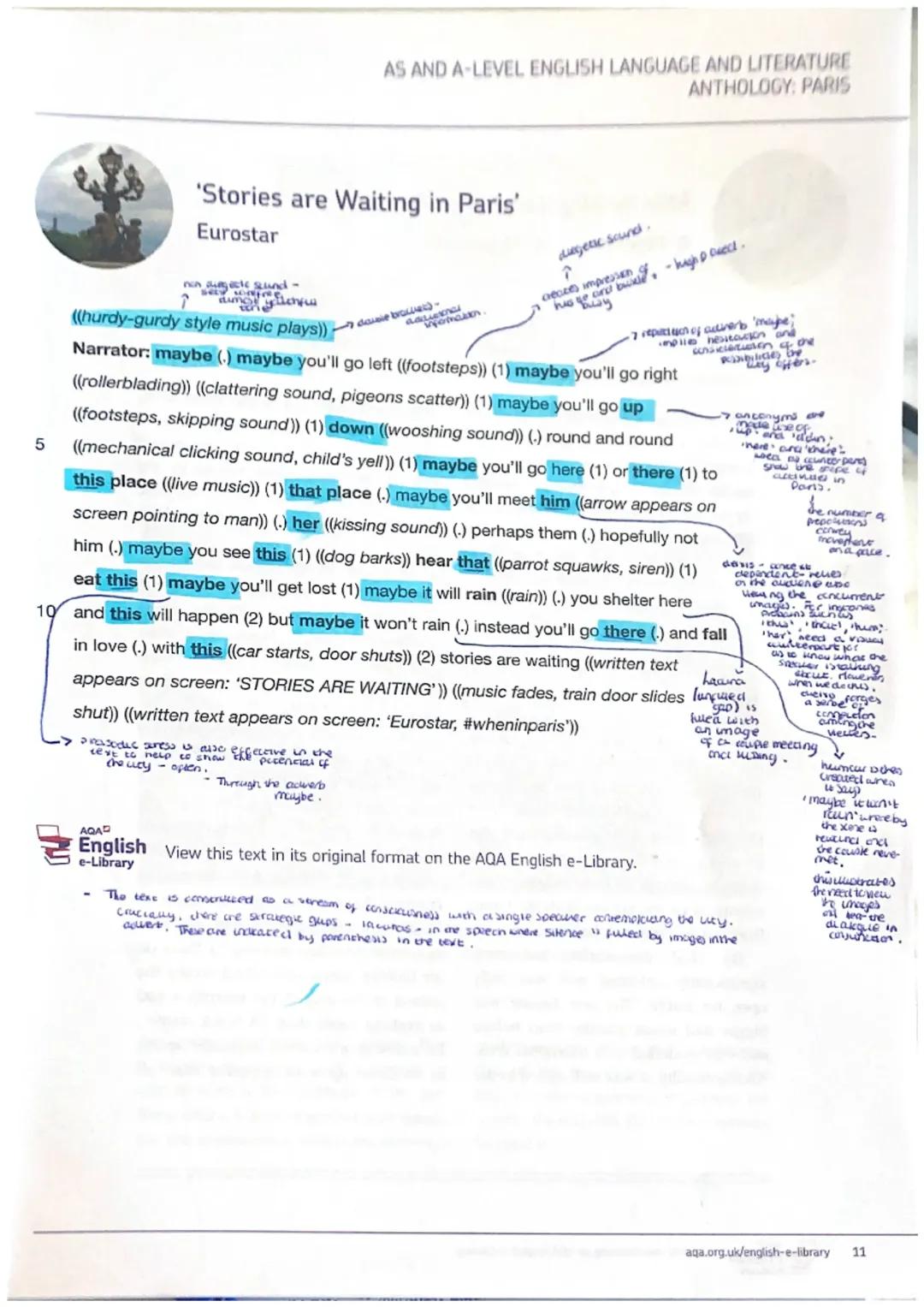 Paris Anthology, Stories are waiting in Paris