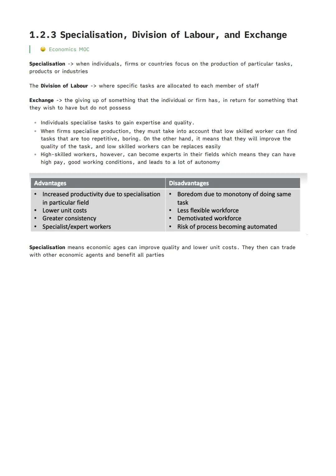 Economics Paper 1
Reuben Cowell 1.1.1 Economic Activity
Economics MOC
3.1.1.1 Economic activity
Content
•
Needs and wants
•
The central purp