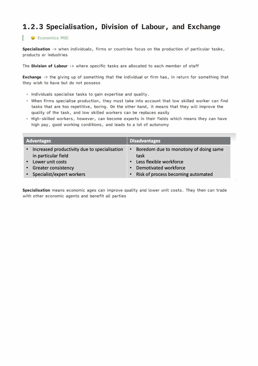 Economics Paper 1
Reuben Cowell 1.1.1 Economic Activity
Economics MOC
3.1.1.1 Economic activity
Content
•
Needs and wants
•
The central purp