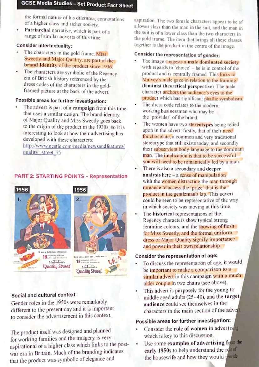 
<h2 id="qualitystreetadvertanalysisgcsemediastudies">Quality Street Advert Analysis GCSE Media Studies</h2>
<p>The Quality Street print adv